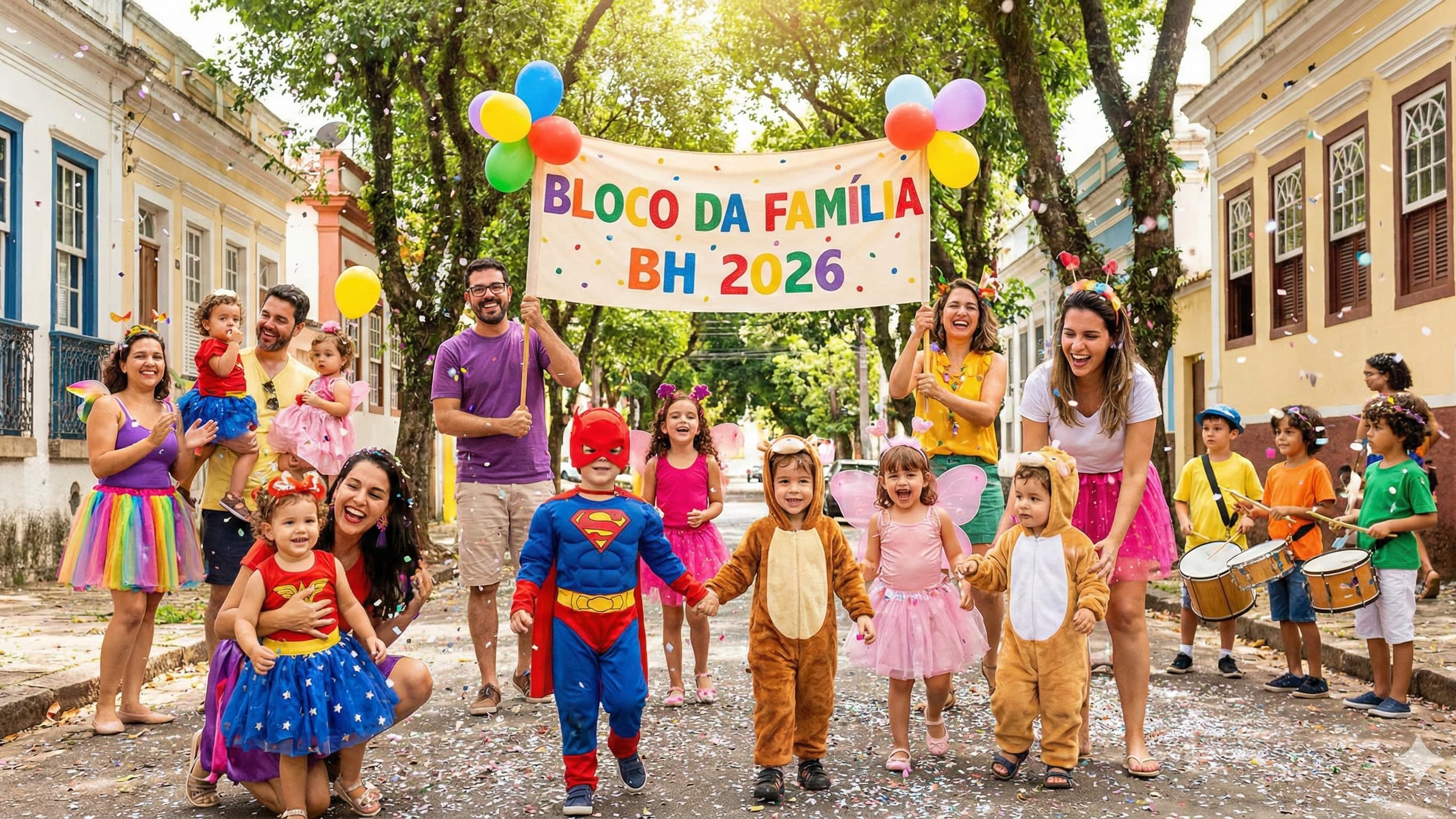 Carnaval BH 2026 com Crianças: O Guia Completo de Blocos Infantis de 13/02 a 21/02