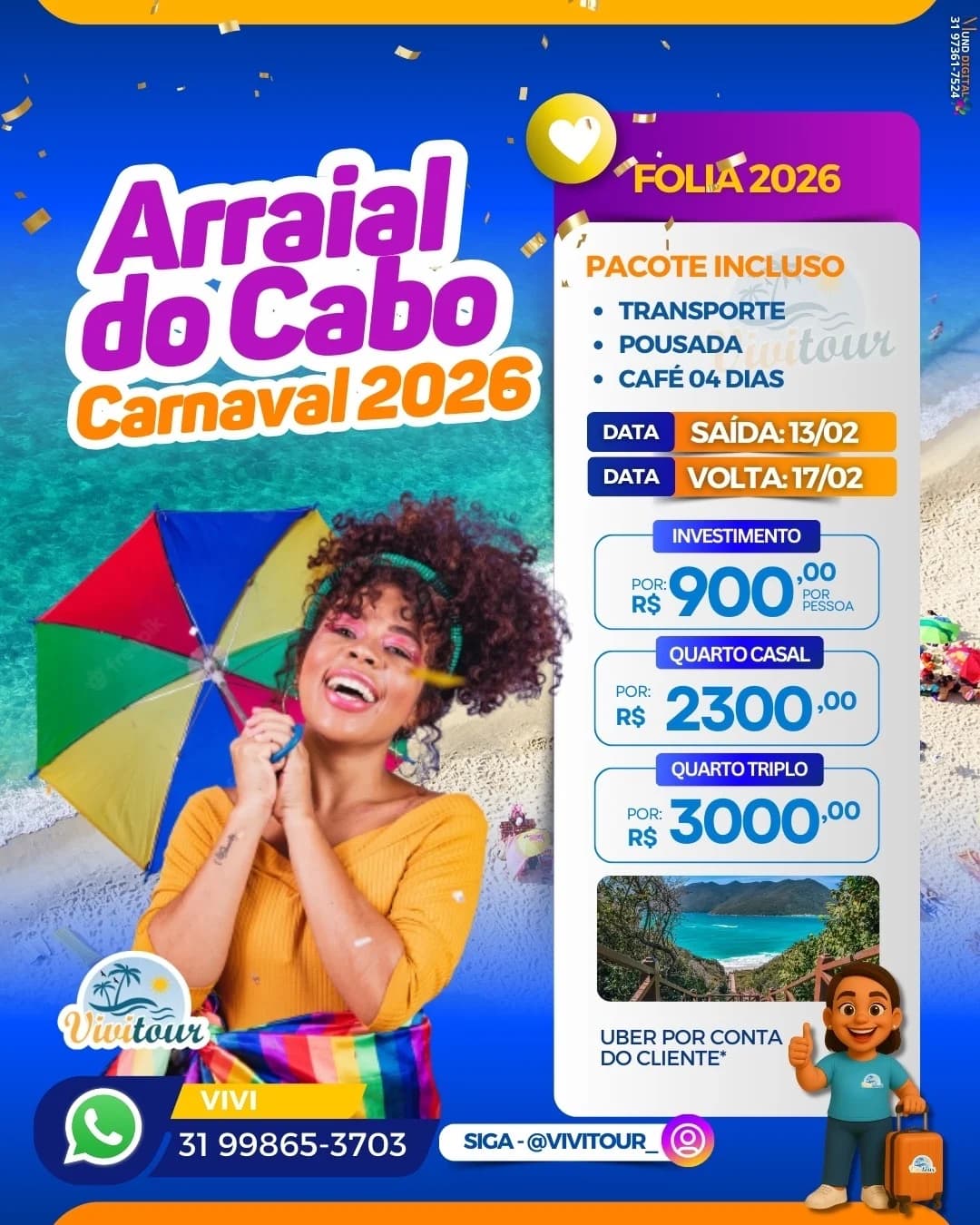 ARRAIAL DO CABO CARNAVAL 13 A 17 FEVEREIRO