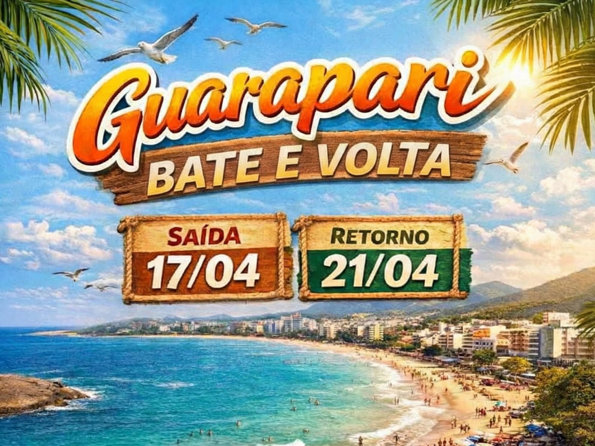 Feriado de Tiradentes em Guarapari - ES de 17 a 21 de abril 2026