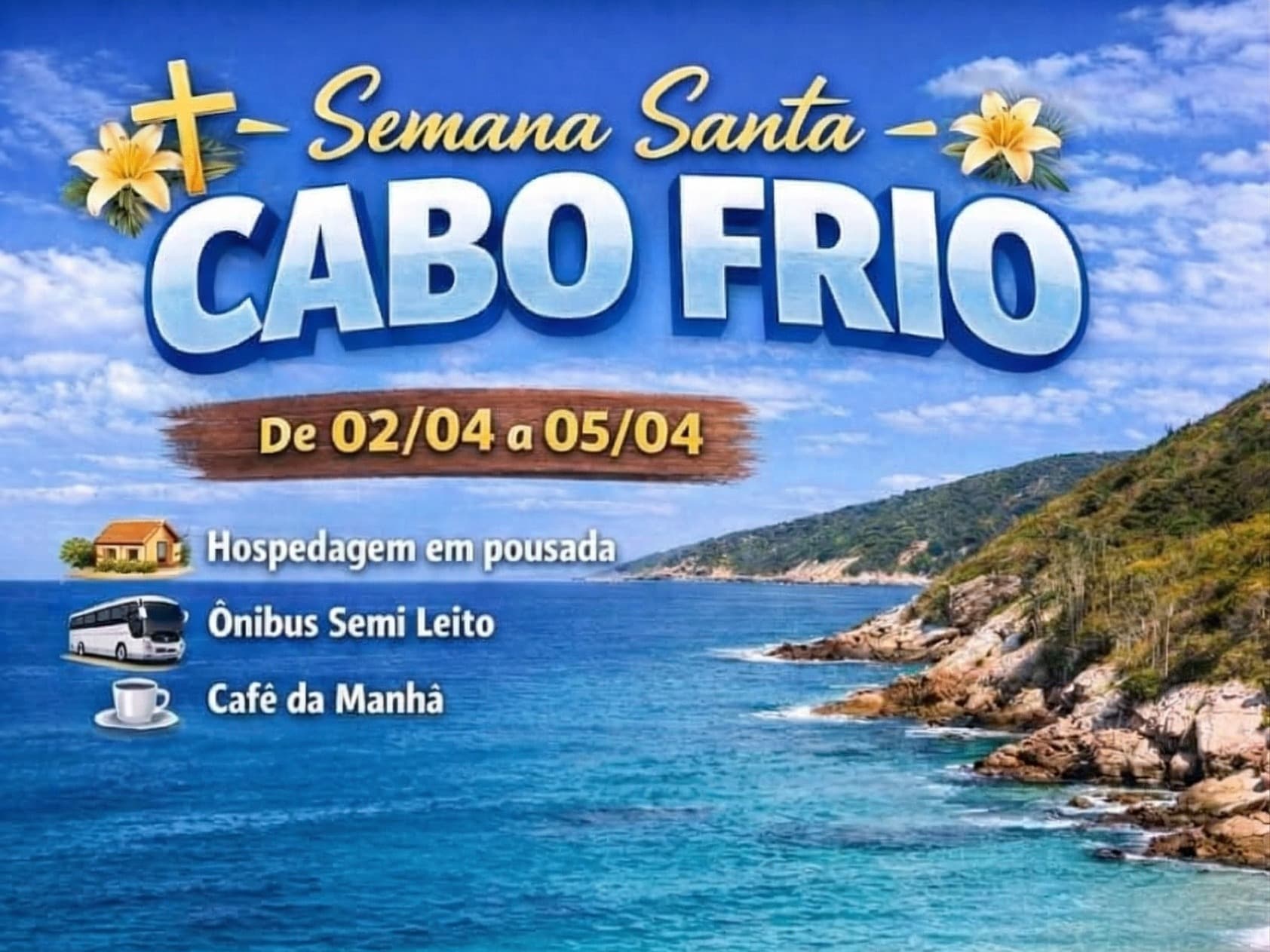 Semana Santa em Cabo Frio 2026
